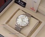 Perfect Replica Omega De Ville White Face Stainless Steel Band 40mm Watch